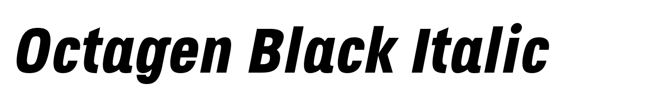 Octagen Black Italic
